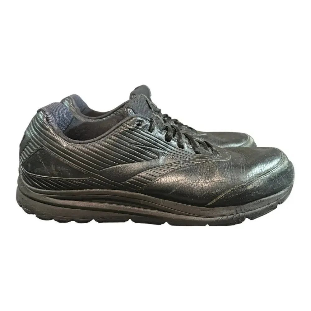 Brooks Addiction Walker 2 Men's Walking Shoes Black Leather Sneakers Size 15 2E